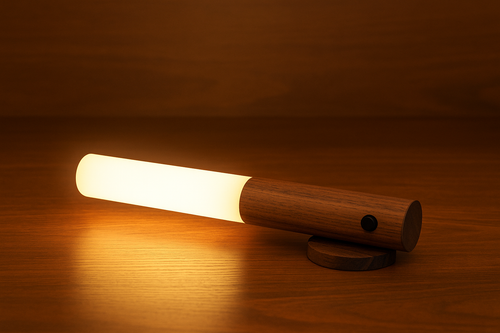 Lámpara SensorWood™ – Luz Inteligente con Estilo Natural