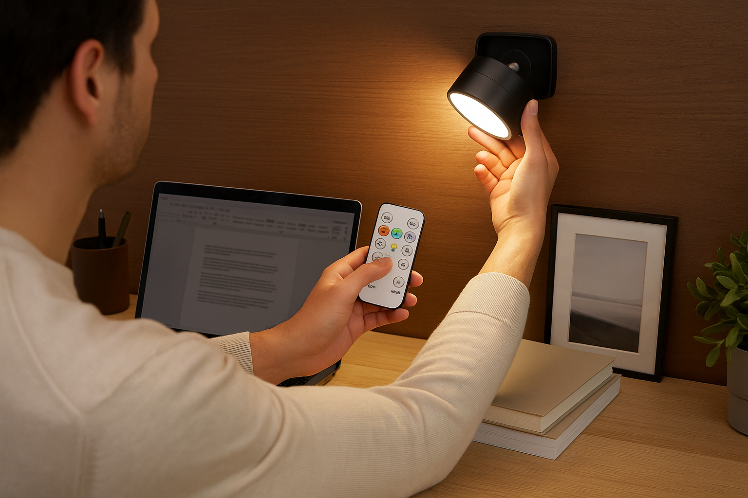 Lámpara LED Portátil 360° con Control Remoto – Ilumina Cada Espacio a Tu Estilo