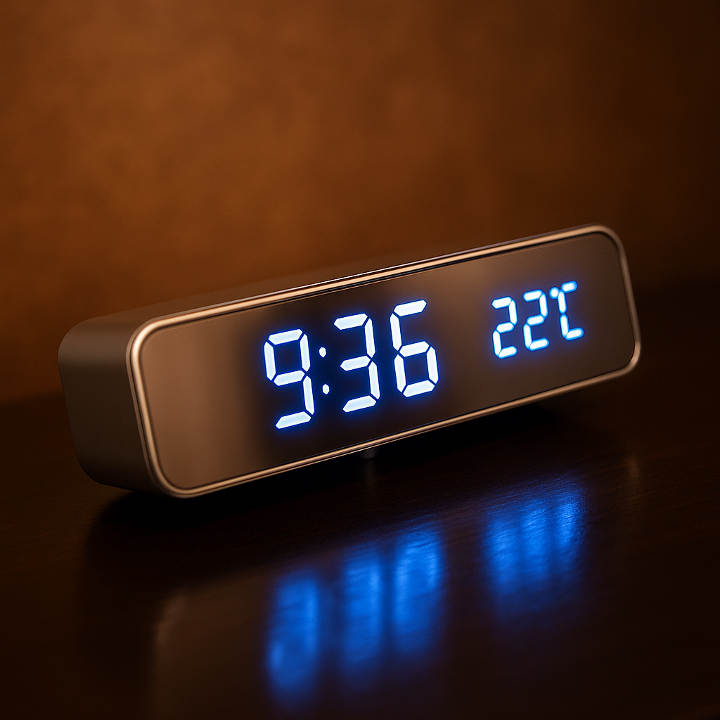 Reloj Digital LED 4 en 1 con Cargador Inalámbrico – Despierta con Estilo y Tecnología