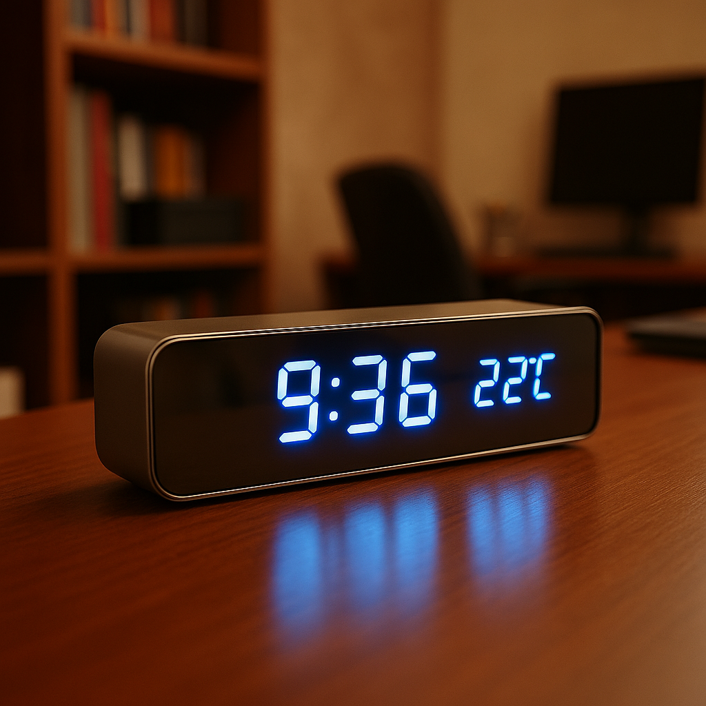 Reloj Digital LED 4 en 1 con Cargador Inalámbrico – Despierta con Estilo y Tecnología
